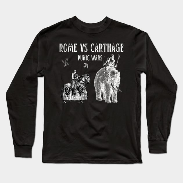 Punic Wars Rome Vs Carthage Long Sleeve T-Shirt by soulfulprintss8